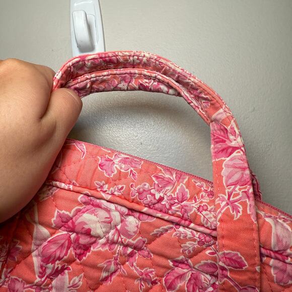 Vera Bradley Hope Toile Floral Print Laptop Messenger Bag Travel Tote - Picture 5 of 9